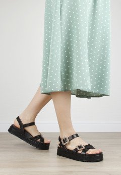 Женские босоножки с ремешком K-C 201-11 черн