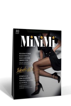 Женские полуматовые колготки MiNiMi Ideale 40 nero