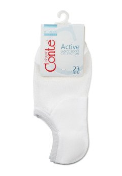 Ультракороткие женские носки Conte 18С-4СП 000 бел