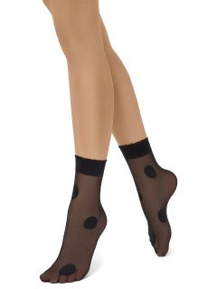 Женские носки MiNiMi Pois Grande 20 nero