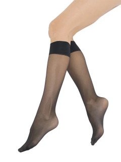 Женские полуматовые гольфы 20 den (2 пары) MiNiMi Dea 20 nero