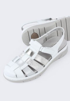 Женские сандалии Suave Mostar 12519T бел/серебро