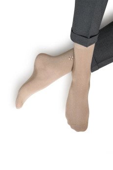Мужские удлиненные носки OMSA ECO407 beige