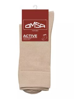 Мужские удлиненные носки OMSA 103 Active beige