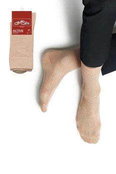 Мужские удлиненные носки OMSA 103 Active beige