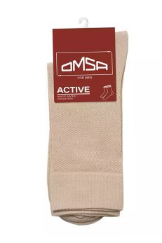 Мужские удлиненные носки OMSA 103 Active beige