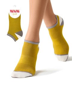 Женские укороченные носки MiNiMi 4204 oliva
