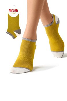 Женские укороченные носки MiNiMi 4204 oliva