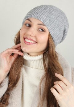 Женская шапка K-C HOHCW 10024 2A серебро