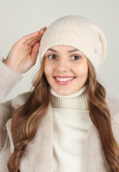 Женская шапка K-C HOHCW 10024 2A крем