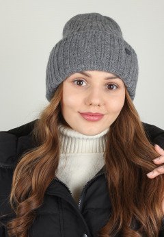 Женская шапка K-C HOHCW 16523 2A графит