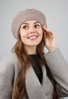 Женский берет K-C HOHW 22224 1A трюфель