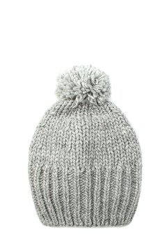 Женская шапка K-C HOHWP F 22624 1A серебро
