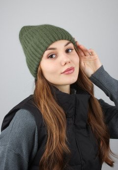 Женская шапка K-C HOHW 20424 1A хаки