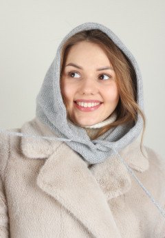 Женский капор K-C HOCNCW 10024 1A серебро