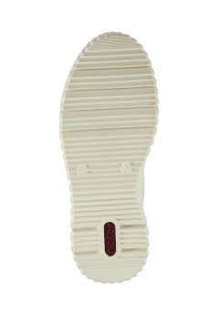 Женские ботинки белого цвета Rieker N2506-81