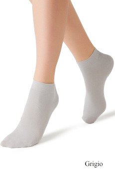 Женские укороченные носки MiNiMi 1201 grigio