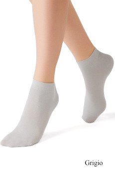 Женские укороченные носки MiNiMi 1201 grigio
