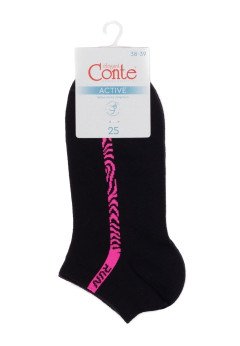 Женские укороченные носки Conte 23С-111СП 566 черн