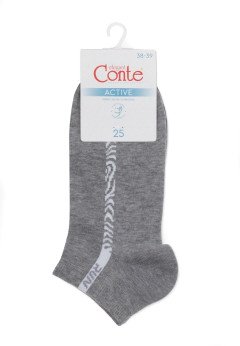 Женские укороченные носки Conte 23С-111СП 566 сер