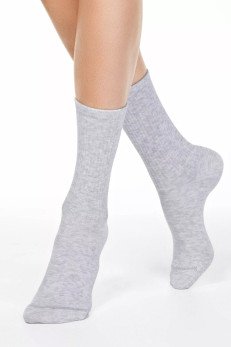 Удлиненные женские носки Conte 20С-20СП 000 св.сер