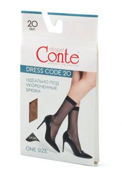 Женские удлиненные носки 20 den Conte 24С-104СП nero