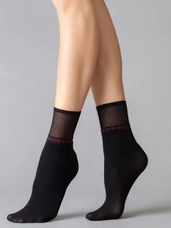 Женские носки MiNiMi Micro Cuori 50 den nero