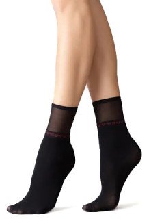 Женские носки MiNiMi Micro Cuori 50 den nero