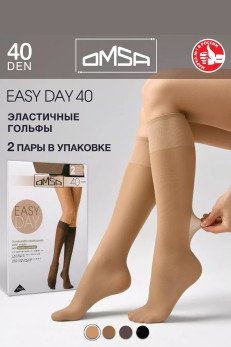 Гольфы женские 40 den, 2 пары OMSA Easy Day 40 den caramello