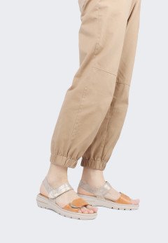 Женские сандалии на липучках Suave Krabi 20007T беж/оранж