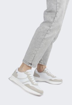 Женские белые кроссовки Rieker W1302-83