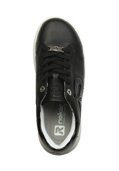 Женские кеды черные Rieker W1204-01