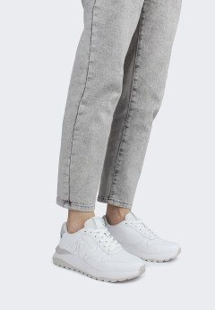 Женские белые кроссовки Rieker W2502-80