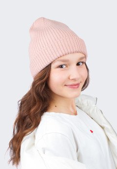 Женская шапка K-C HOHCU 01724 1S пудра