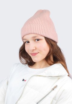 Женская шапка K-C HOHCU 01724 1S пудра