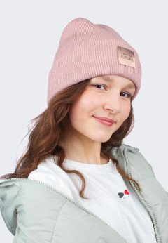 Женская шапка K-C HOHW 043123 2S пудра