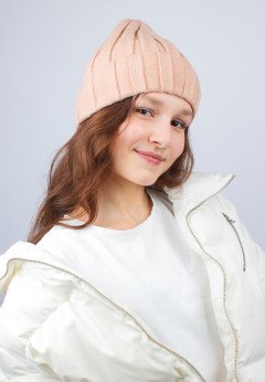 Женская шапка K-C HOHW 01424 1S карамель