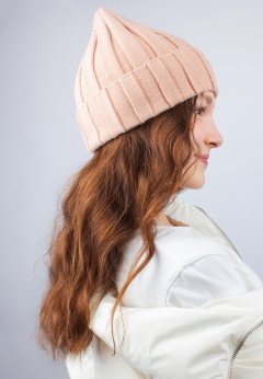 Женская шапка K-C HOHW 01424 1S карамель