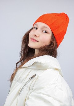 Женская шапка K-C HOHW 02423 1S оранж