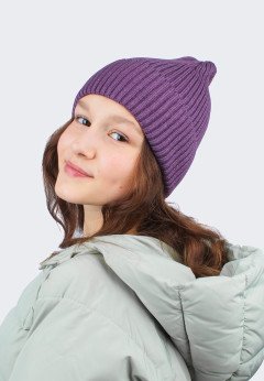 Женская шапка K-C HOHW 03121 1A слива