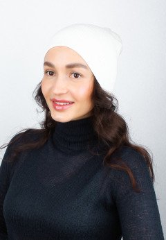 Женская шапка K-C HOHU 04625 2S молоко