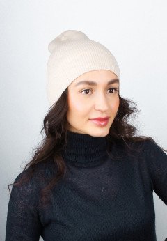 Женская шапка K-C HOHU 04625 2S крем