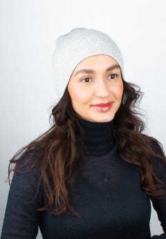 Женская шапка K-C HOHU 04625 2S серебро