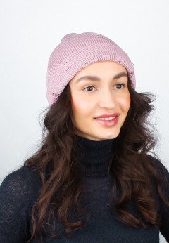 Женская шапка K-C HOHU 03525 1S пудра
