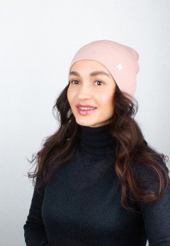 Женская шапка K-C HOHU 04625 2S пудра