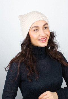 Женская шапка K-C HOHW 05925 1S крем