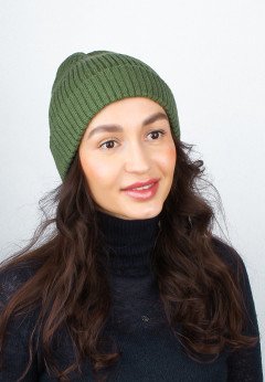 Женская шапка K-C HOHCU 02725 1S хаки