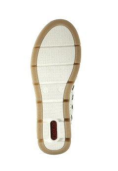 Женские белые летние полуботинки Rieker 49956-80