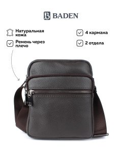 Мужская сумка с ремнем через плечо Baden TJ117-05