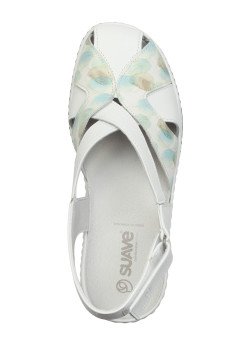 Женские босоножки Suave Paris 0932T бел/кожа